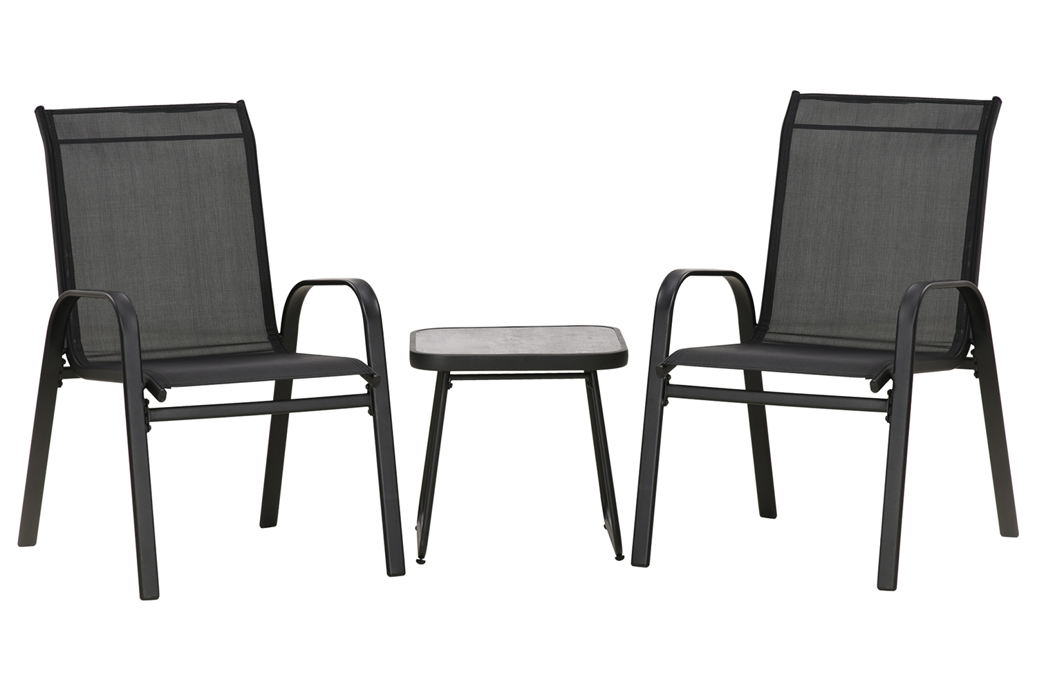 Outsunny Bistro Set | Grey/Black