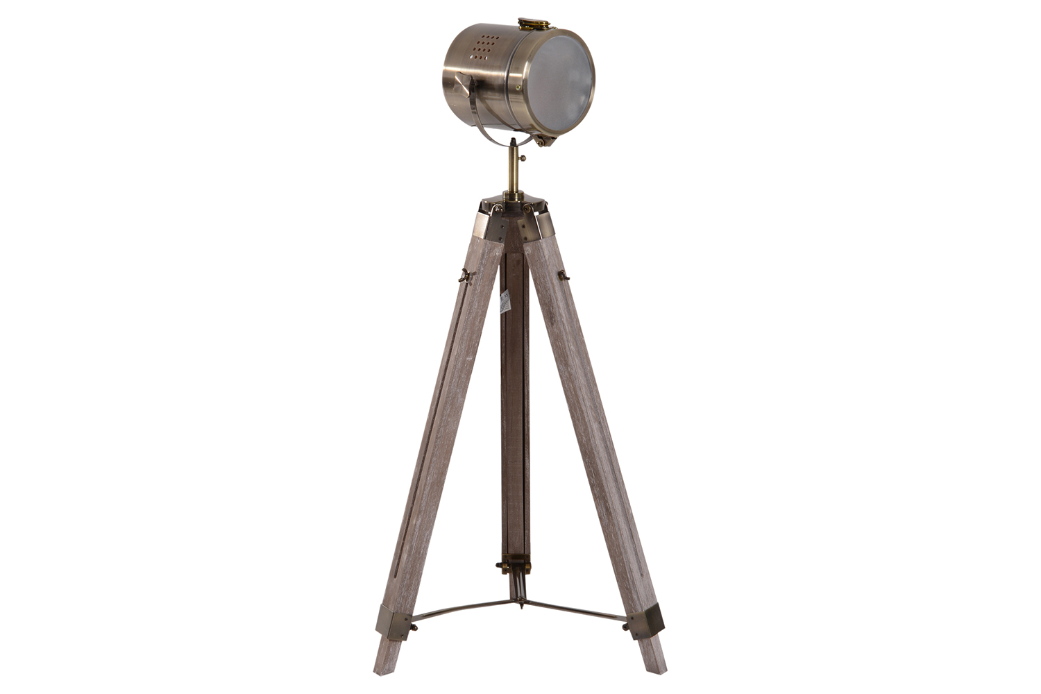 Homcom | Spotlight Tripod Floor Lamp | Grey/Bronze