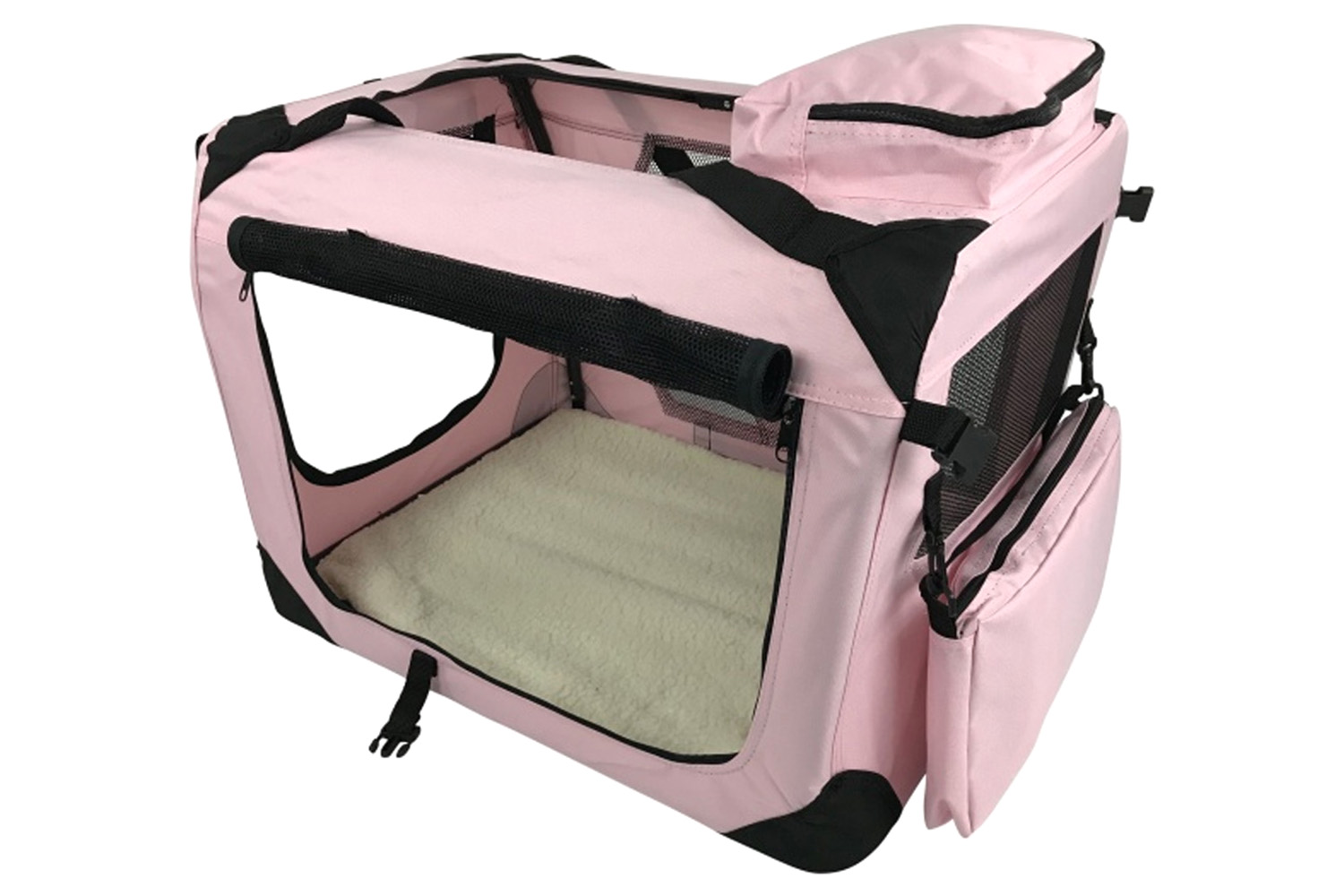 RayGar Folding Soft Crate Pet Carrier Bag Pink Large Ireland