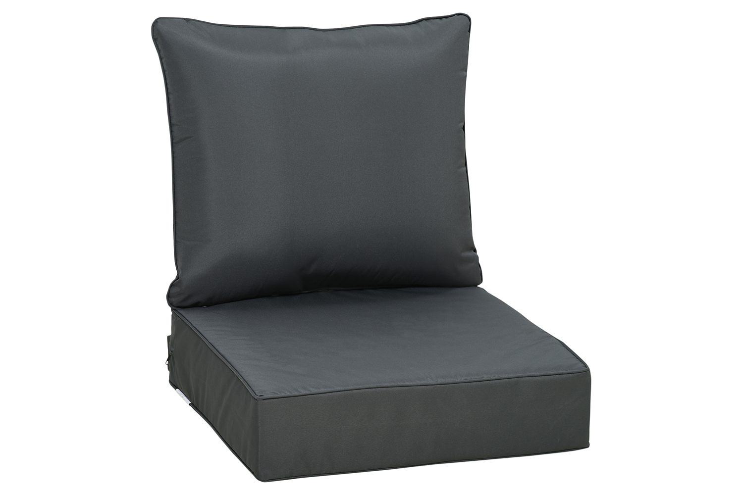Outsunny Outdoor Seat and Back Cushion Set | Dark Grey