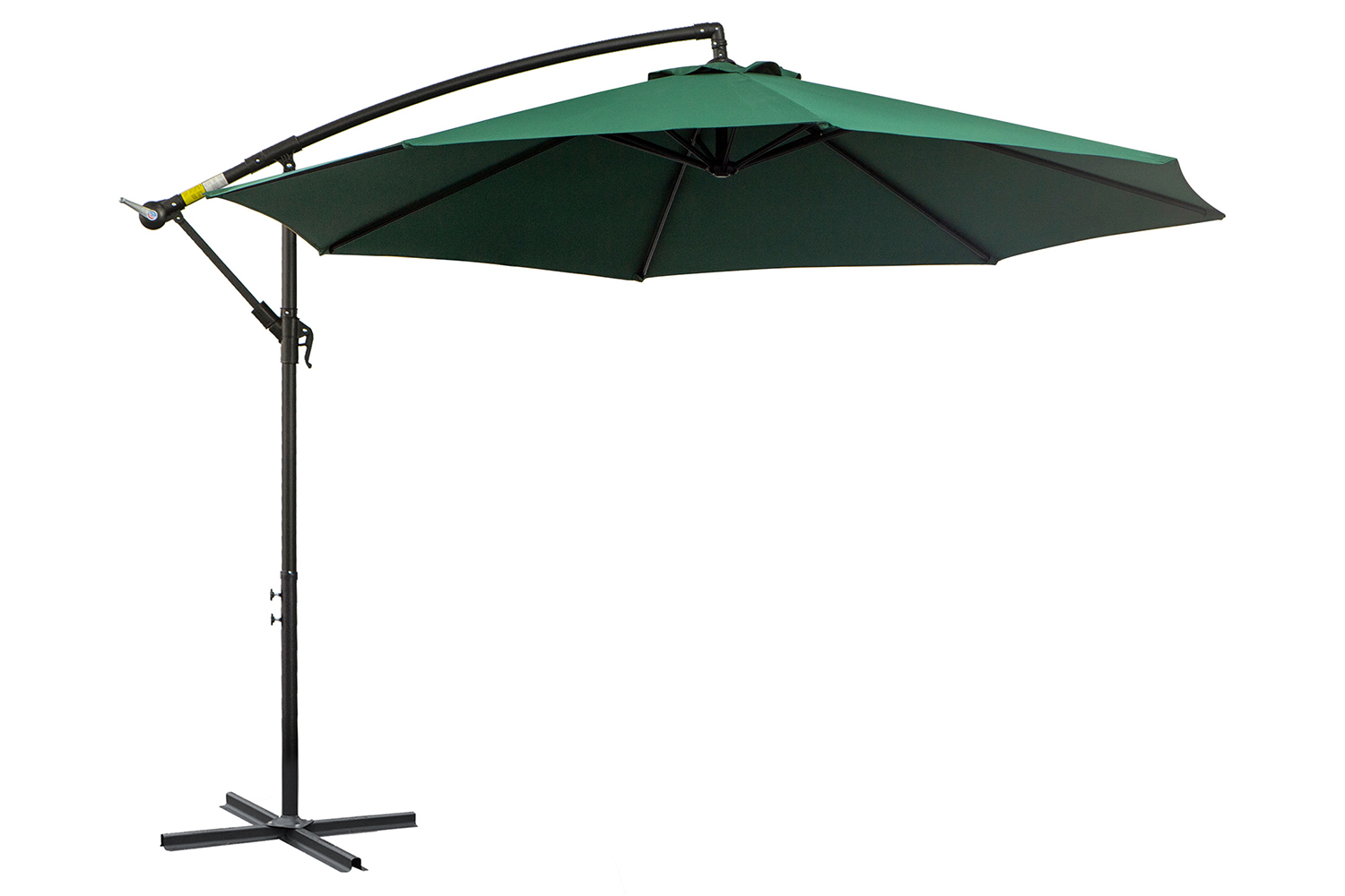 Outsunny Garden Cantilever Umbrella | Dark Green