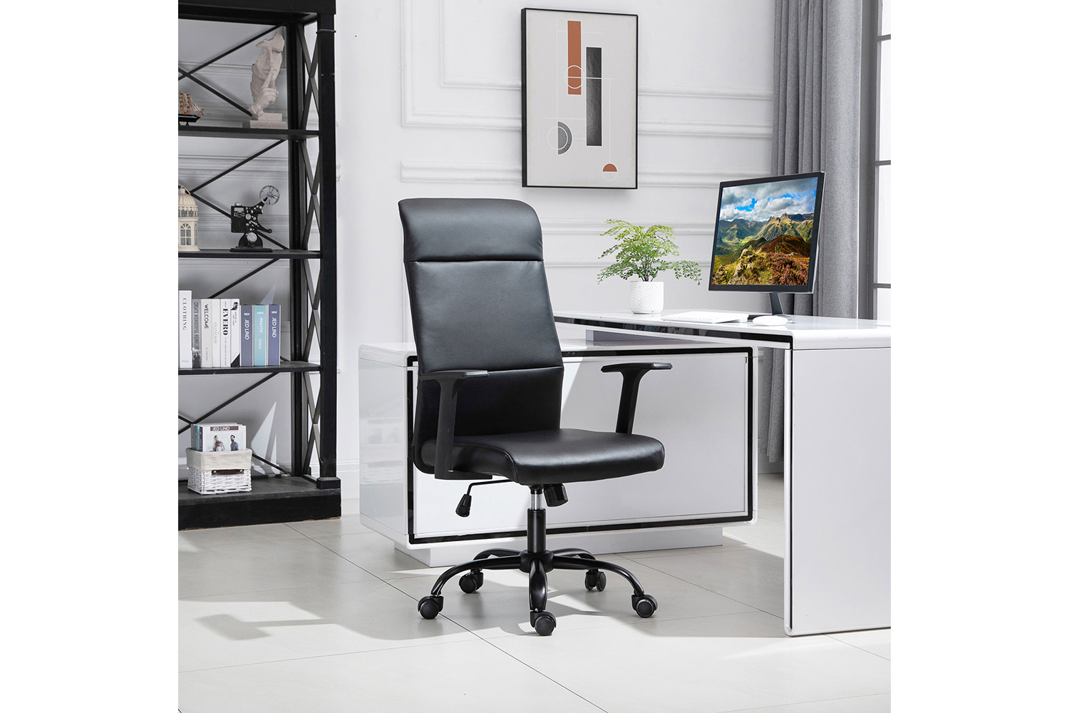 Vinsetto High Back Desk Chair | Black