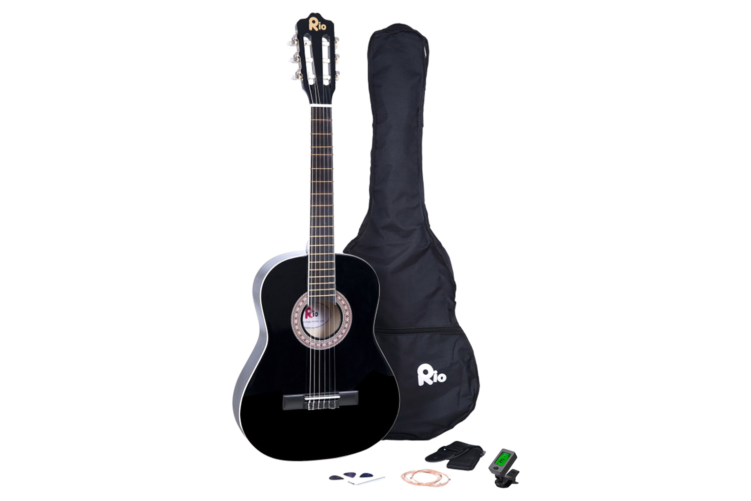 Rio 4/4 Size Acoustic Classical Guitar | Black