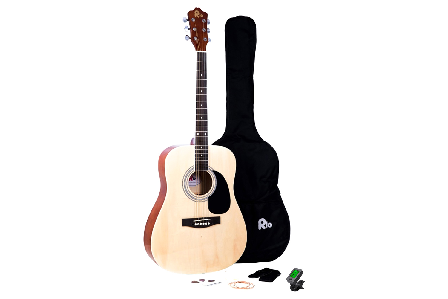 Rio 4/4 Size Acoustic Dreadnought Guitar | Natural