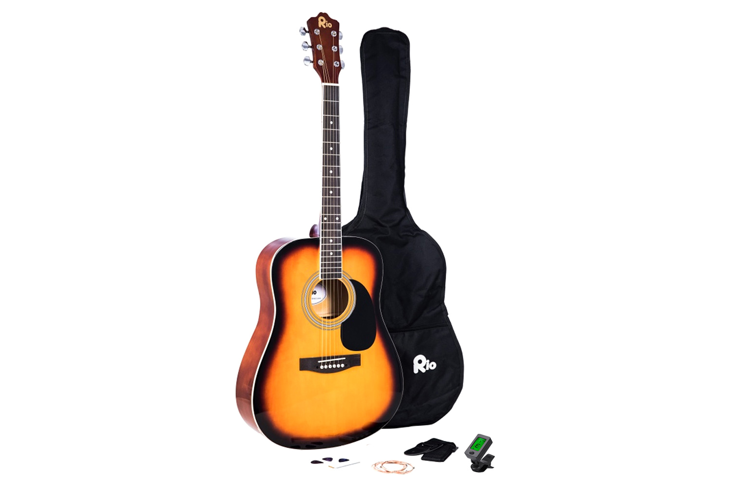 Rio 4/4 Size Acoustic Dreadnought Guitar | Sunburst