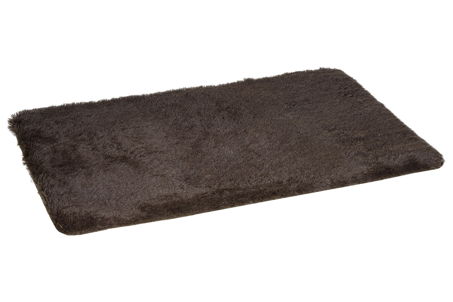 Homcom | Dining Room Fluffy Rug | Brown | 90 x 150 cm