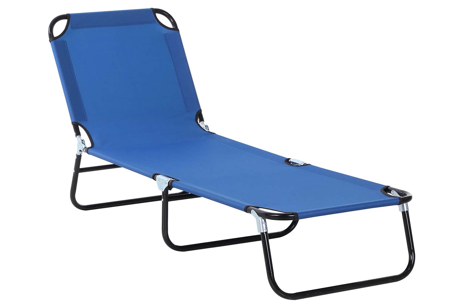 Outsunny Portable Folding Sun Lounger | Blue