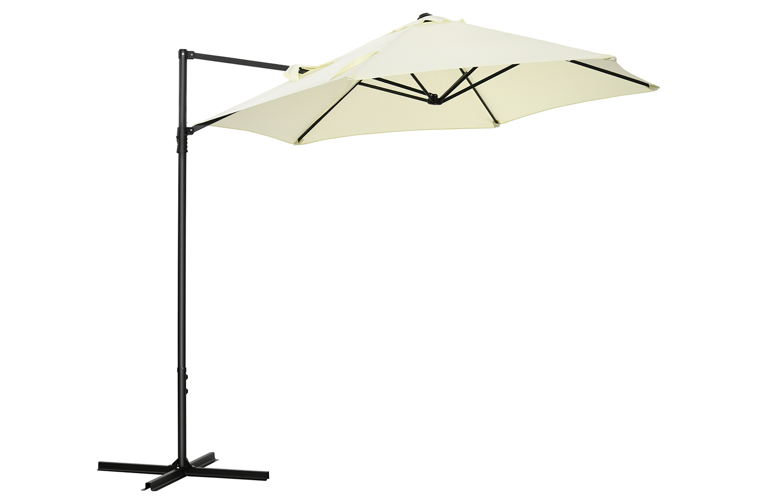 Outsunny 2.5M Garden Cantilever Parasol | Beige