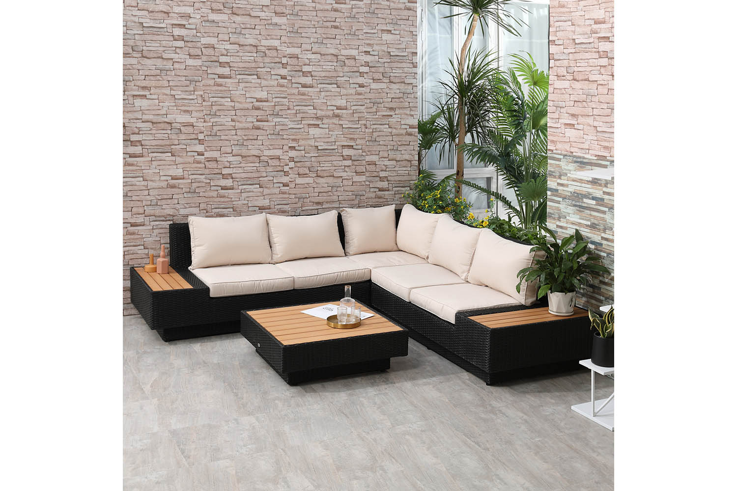 Outsunny Rattan Sofa Furniture Set | Multicolour