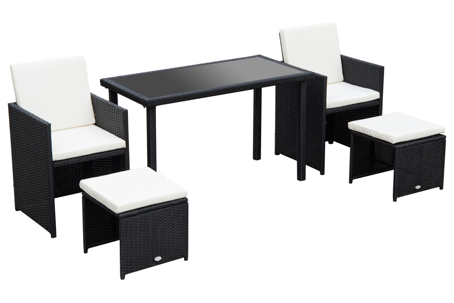 Outsunny Rattan Set | Black