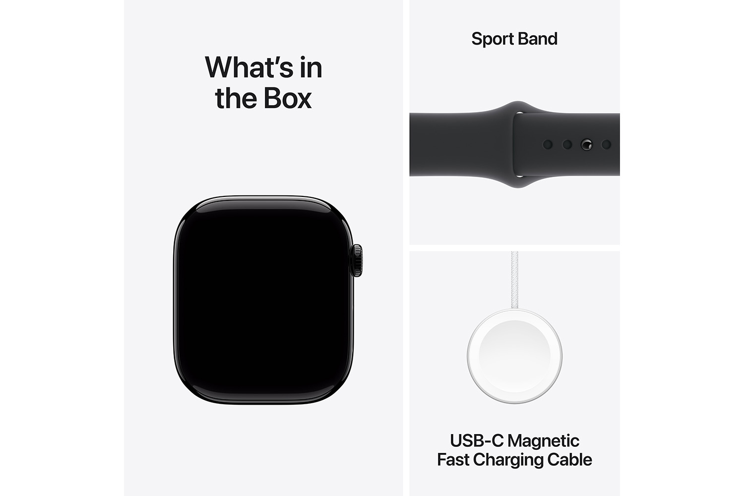 Apple Watch Series 10 GPS + Cellular | 46mm | Jet Black Aluminium Case with Black Sport Band M/L