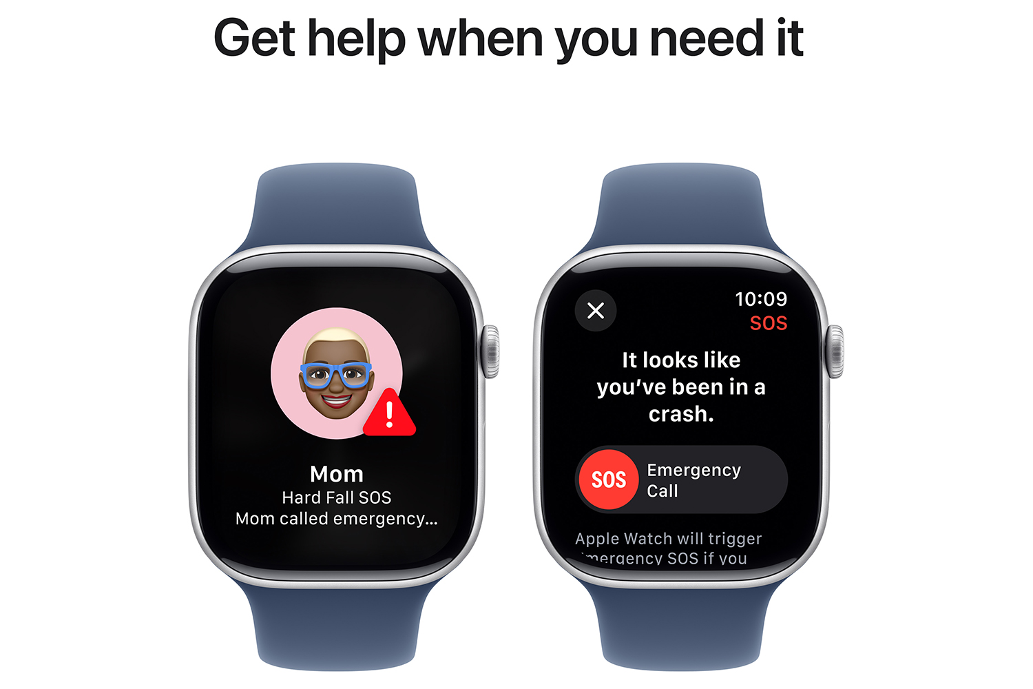 Apple Watch Series 10 GPS + Cellular | 46mm | Silver Aluminium Case with Denim Sport Band S/M