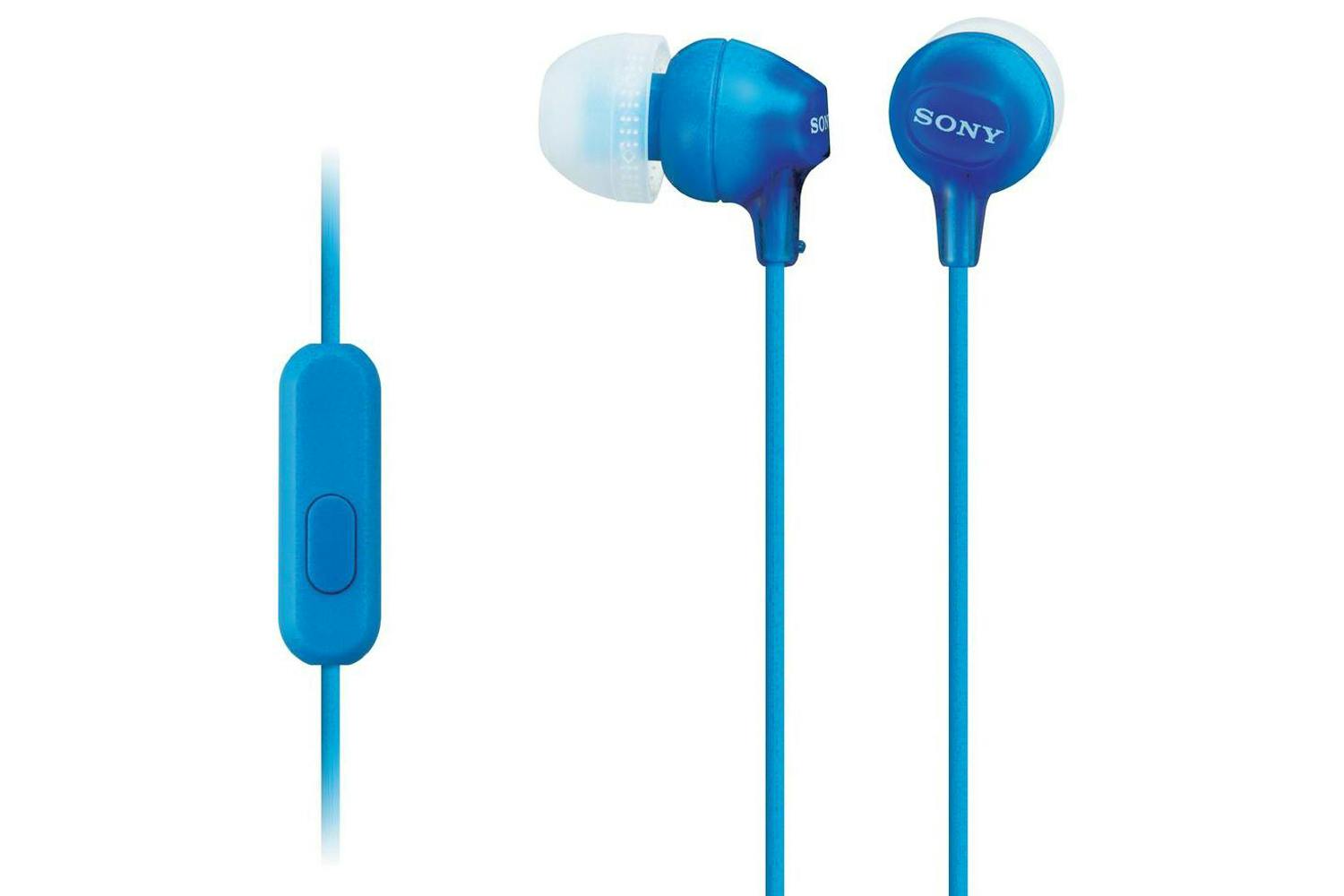 Sony MDR-EX15AP In-Ear Headphones | Blue