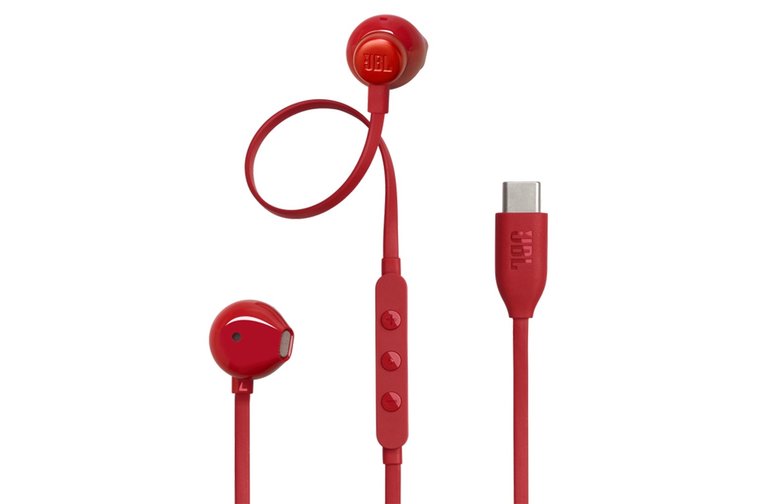 JBL Tune 305C USB-C In-Ear Earphones | Red