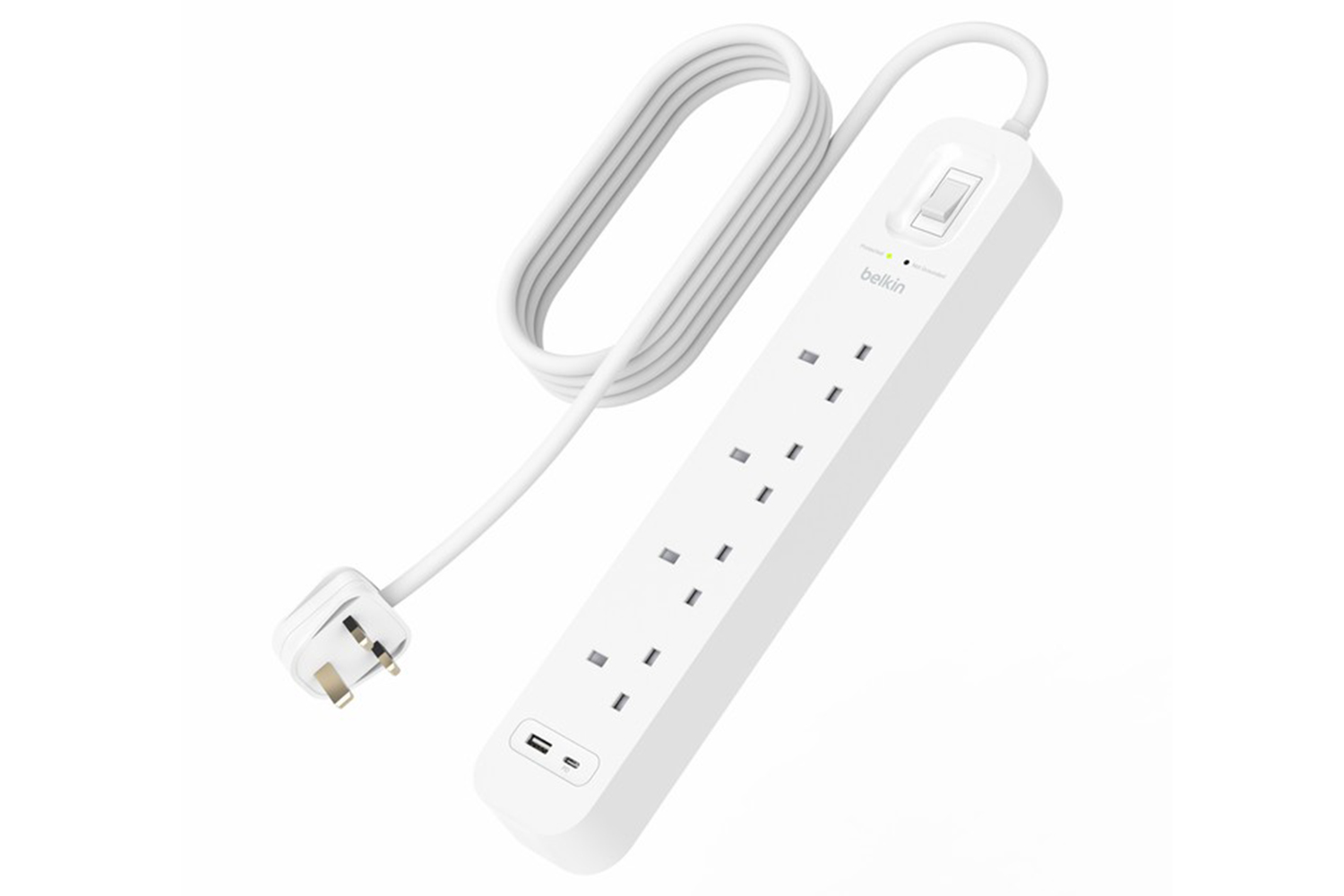 Belkin Connect 4 Outlet with 1 USB-C & 1 USB-A Surge Protector
