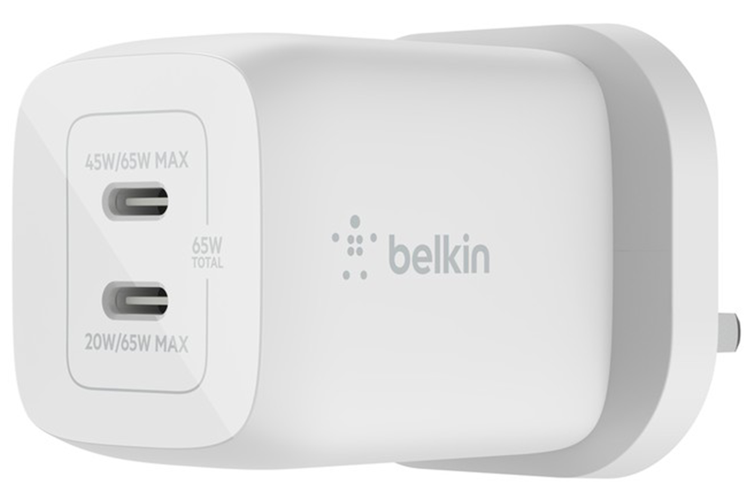 Belkin Boost Charge Pro 65W Dual USB-C GaN Wall Charger