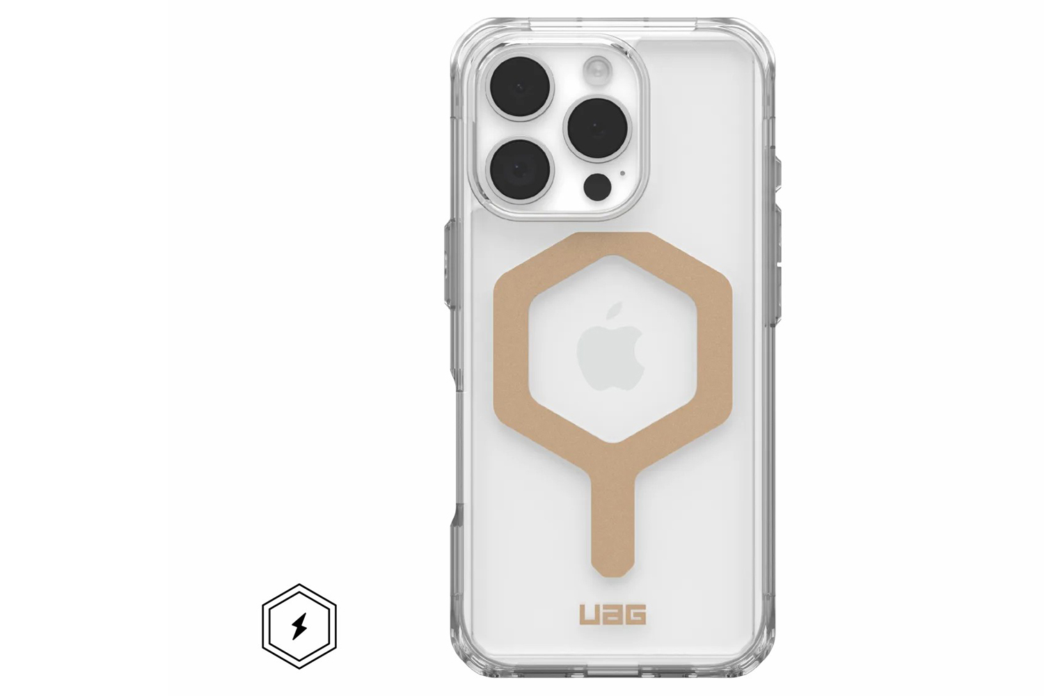 UAG Plyo iPhone 16 Pro MagSafe Case | Ice/Gold