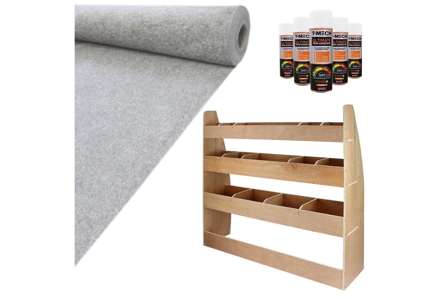 Monstershop 11sqm Van Lining & Vw Caddy Racking Unit