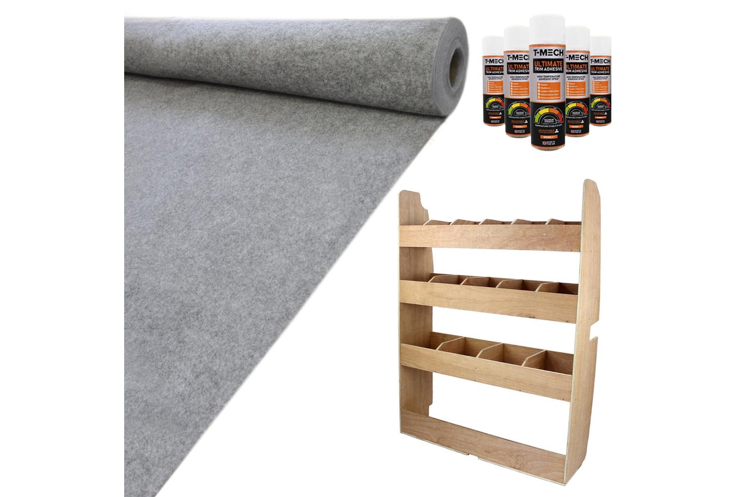 Monstershop 11sqm Van Lining & Ford Transit Racking Unit