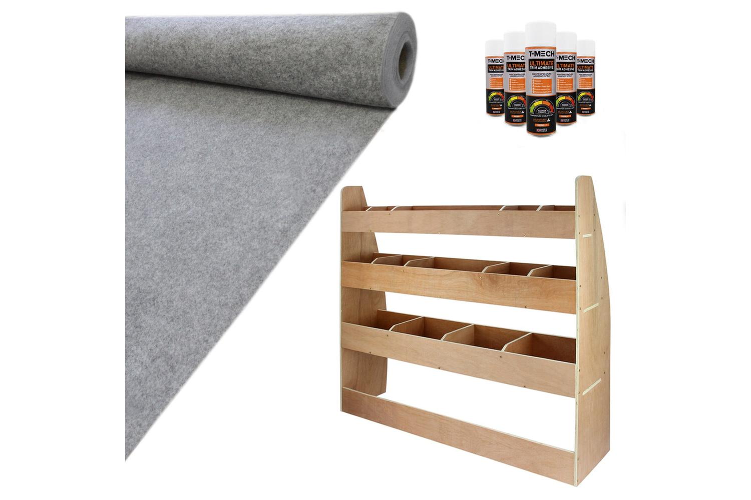 Monstershop 11sqm Van Lining & Vw Caddy Racking Unit