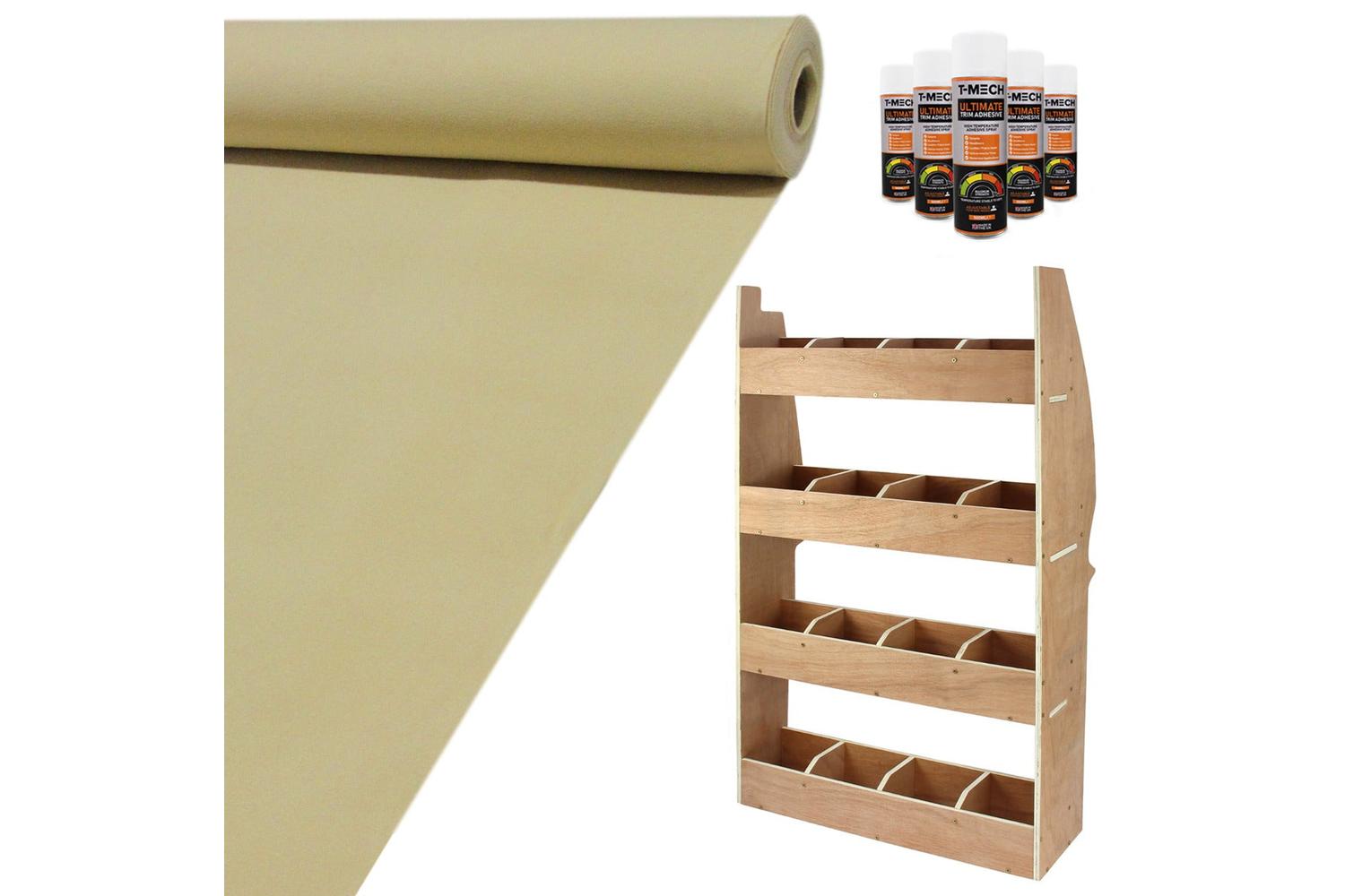 Monstershop 11sqm Van Lining & Citroen Berling Racking Unit