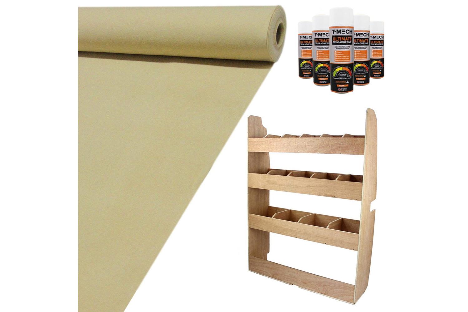 Monstershop 11sqm Van Lining & Ford Transit SWB Van Racking Unit