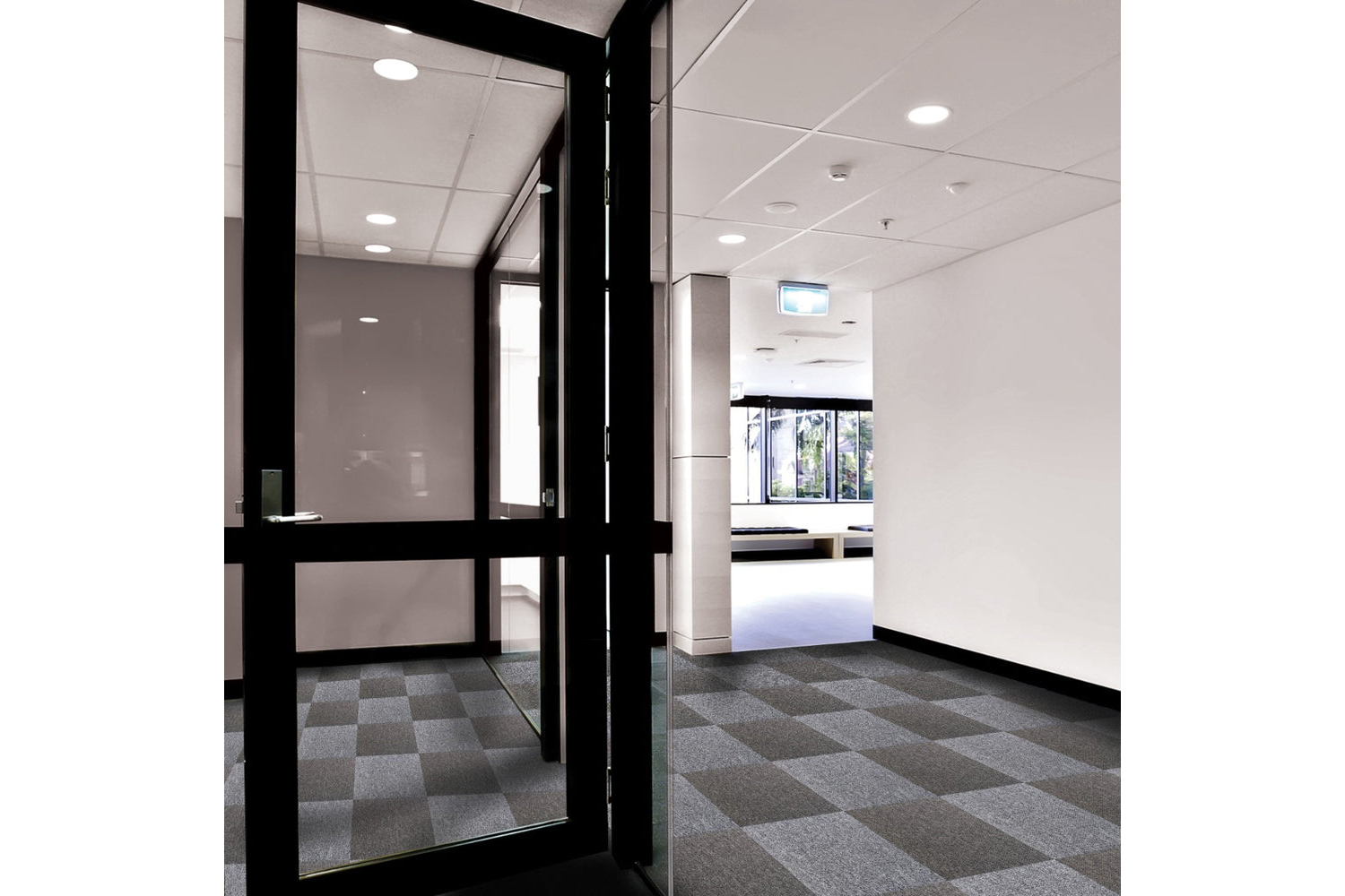 Monstershop 20 x Carpet Tiles | Platinum Grey