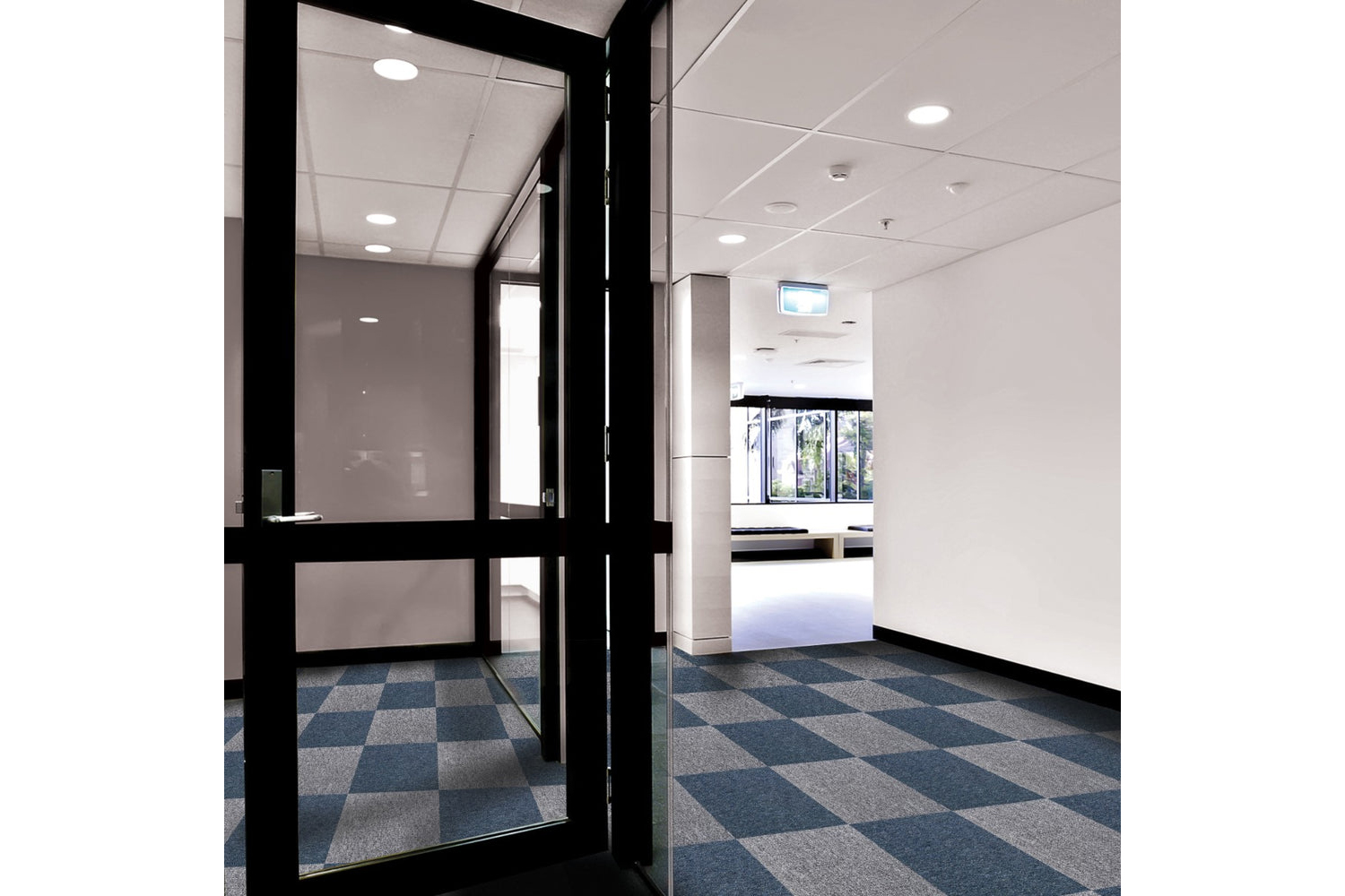 Monstershop 20 x Carpet Tiles | Storm Blue