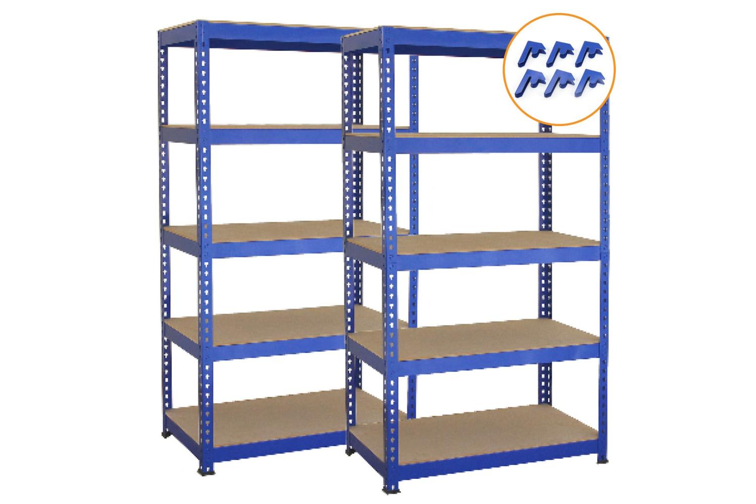 Monstershop 2 x T-Rax Metal Racking Units | Blue