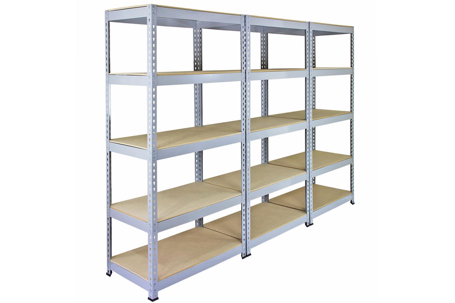 Monstershop 3 x Q-rax Metal Racking Units | Grey