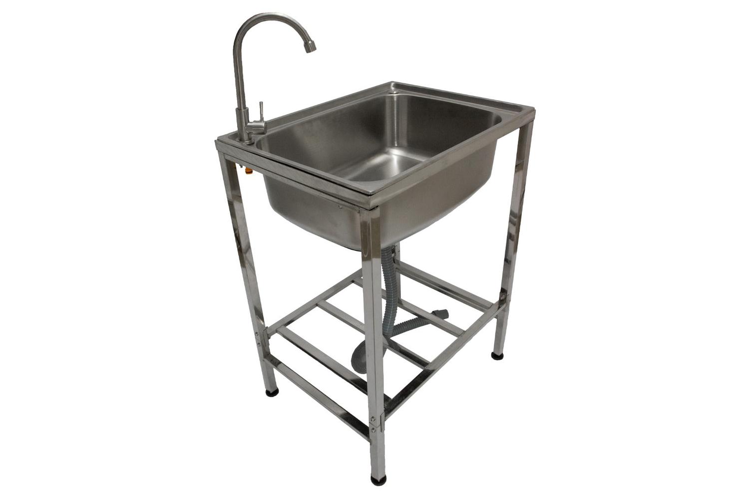 Monstershop 28720 - Stainless Steel Camping Sink - Portable