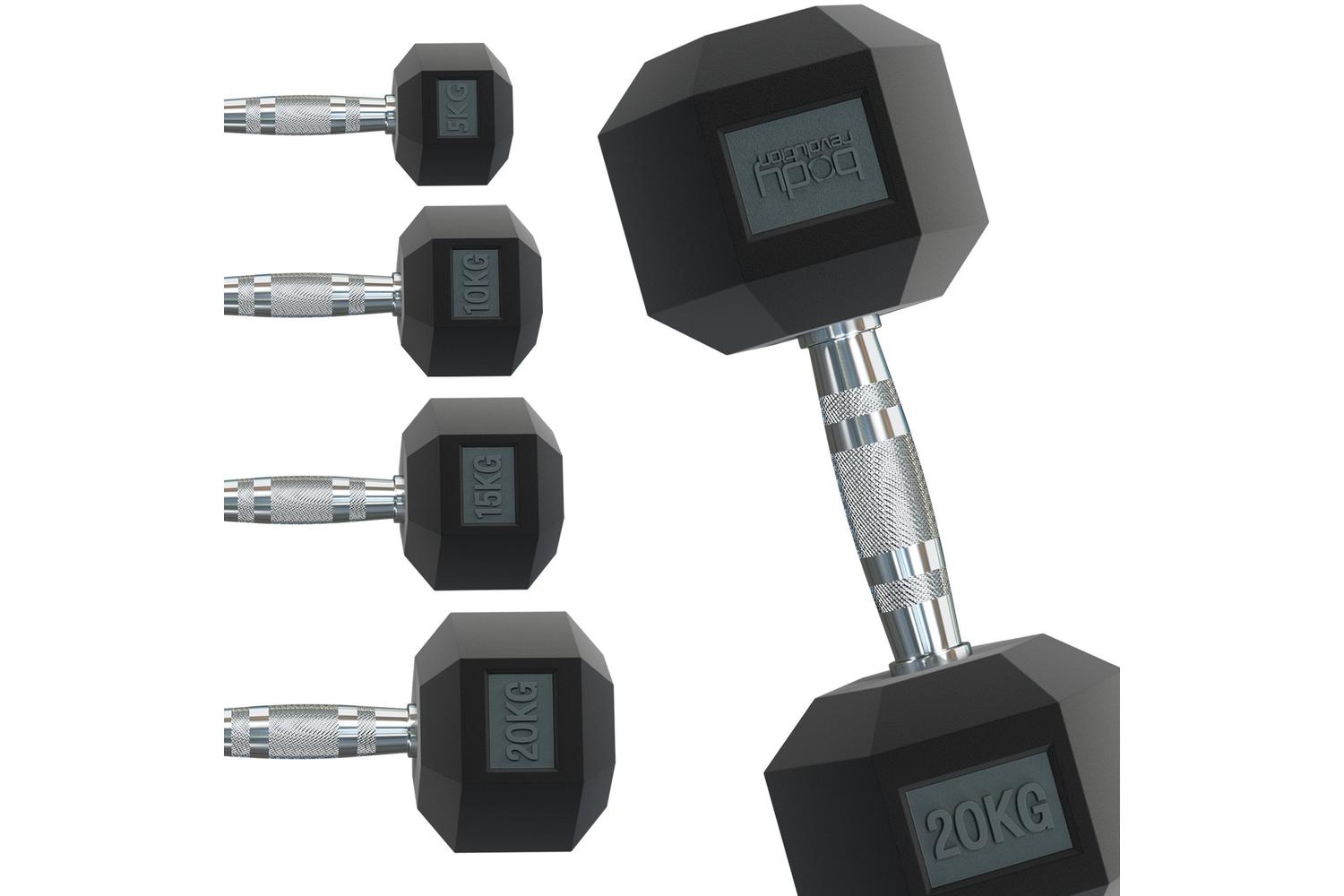 Monstershop Body Revolution Hex Dumbbells | 25kg Pair