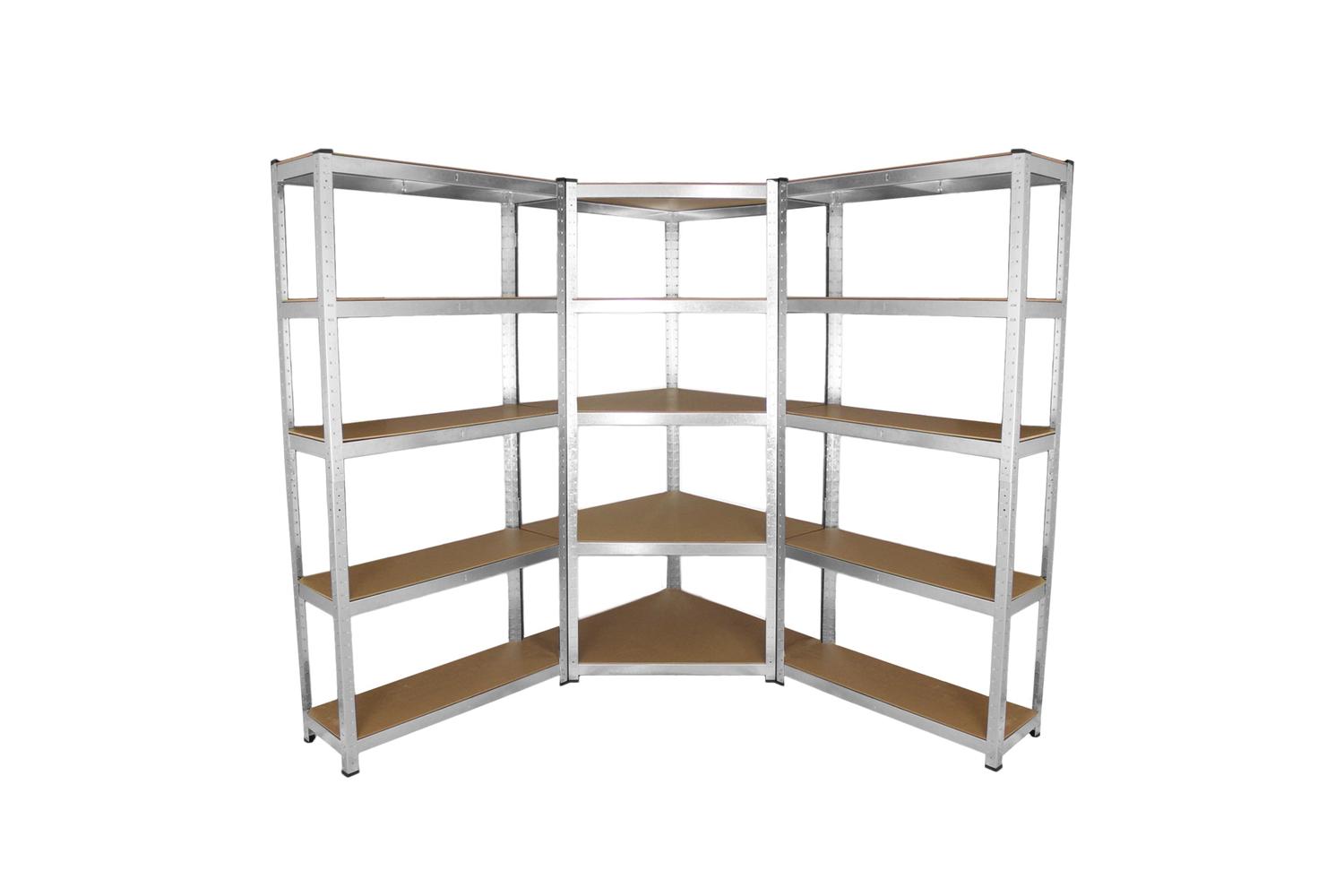 Monstershop 25271 - Galwix 90cm Racking Bundle: Corner Shelv