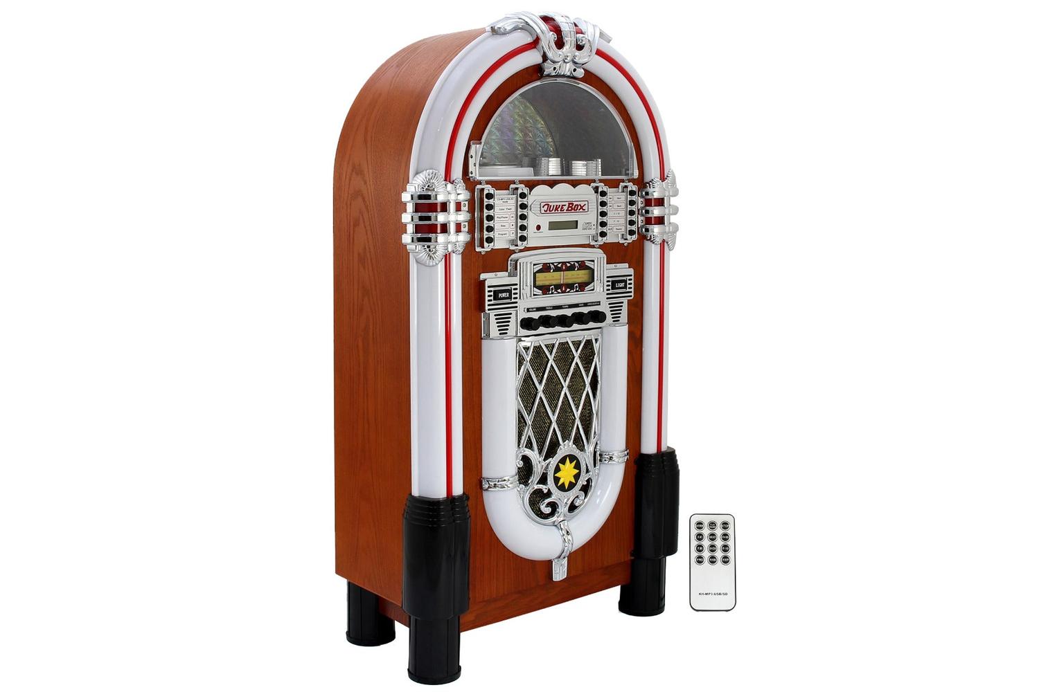 Monstershop 10667 - Retro Style Illuminated Jukebox Sound Sy