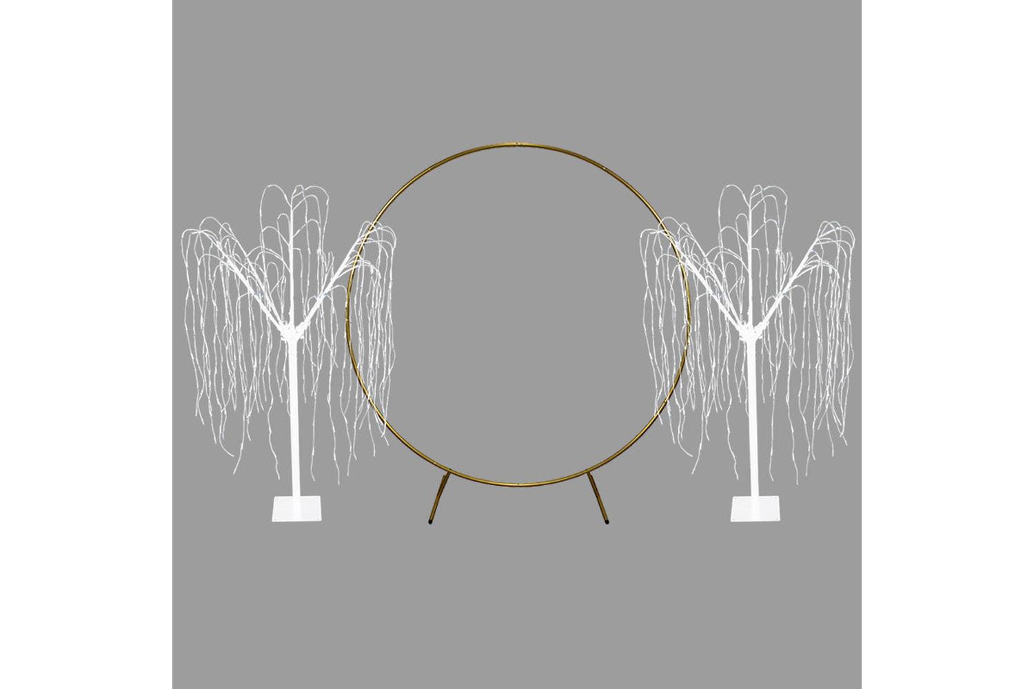 Monstershop 29254 - Wedding Moongate - Gold & 2 X Weeping Wi