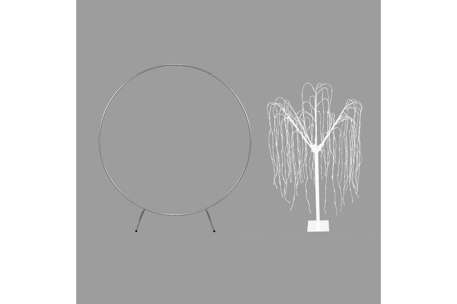 Monstershop 29314 - Wedding Moongate - Silver & 1 X Weeping 