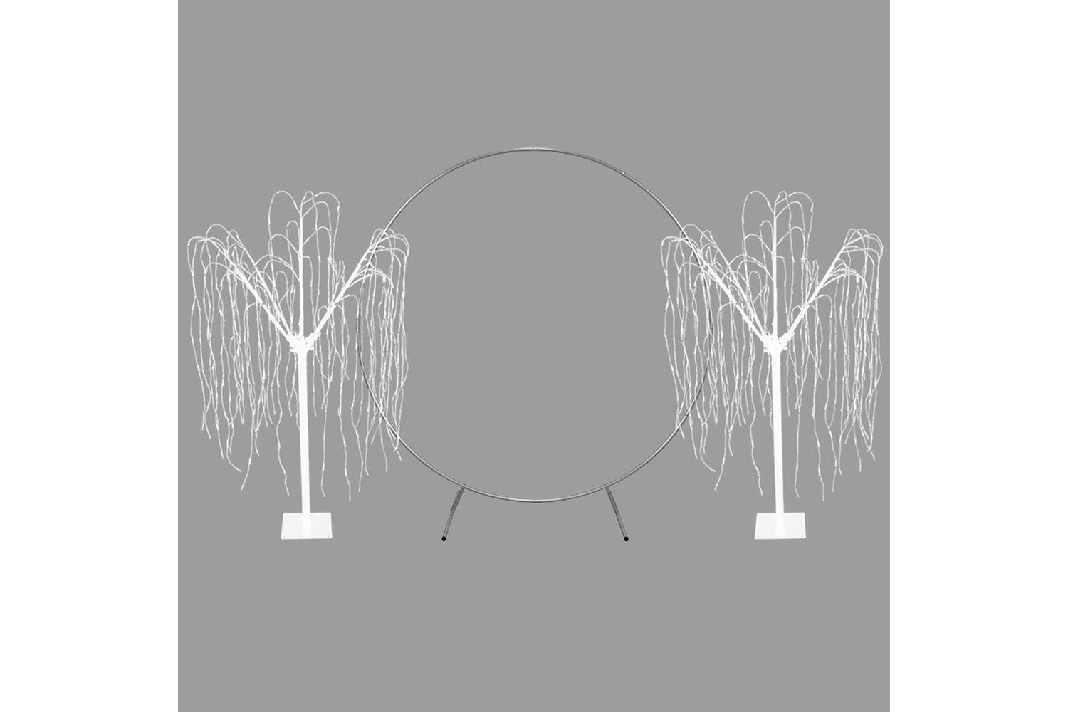 Monstershop 29325 - Wedding Moongate - Silver & 2 X Weeping 