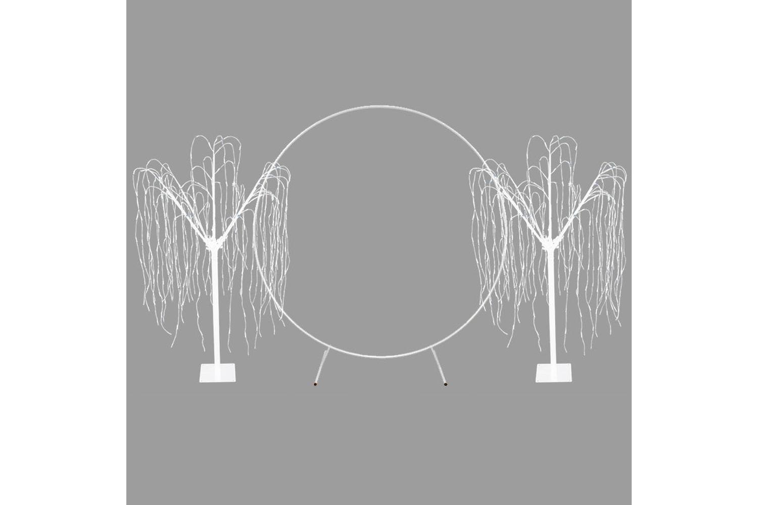 Monstershop 29279 - Wedding Moongate - White & 2 X Weeping W