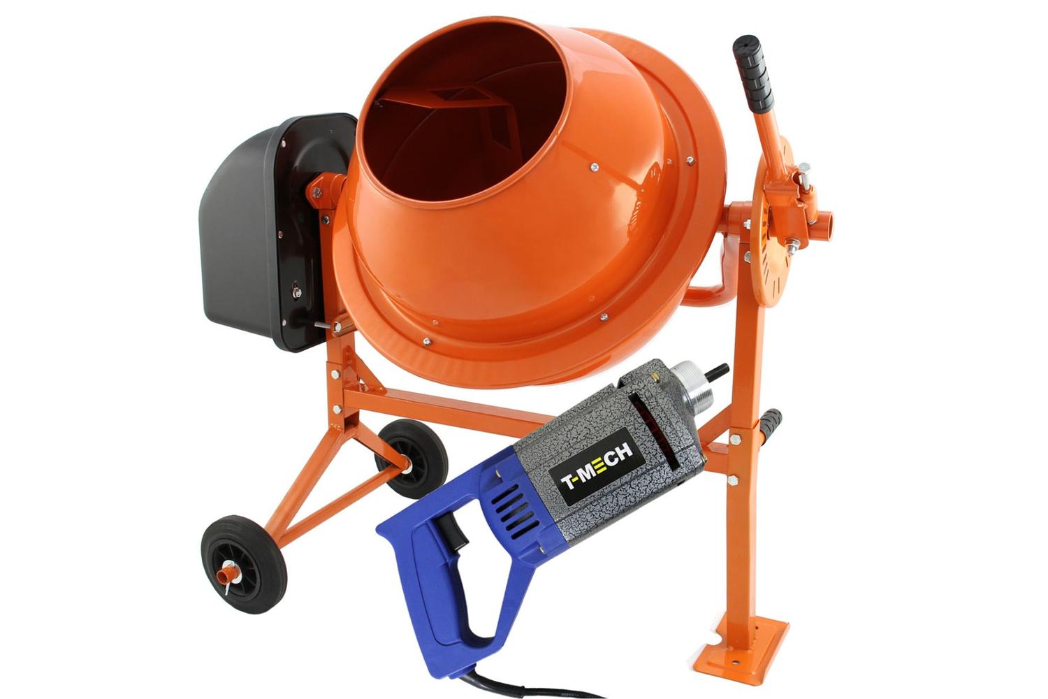 Monstershop 25456 - Cement Mixer & Handheld Concrete Vibrato