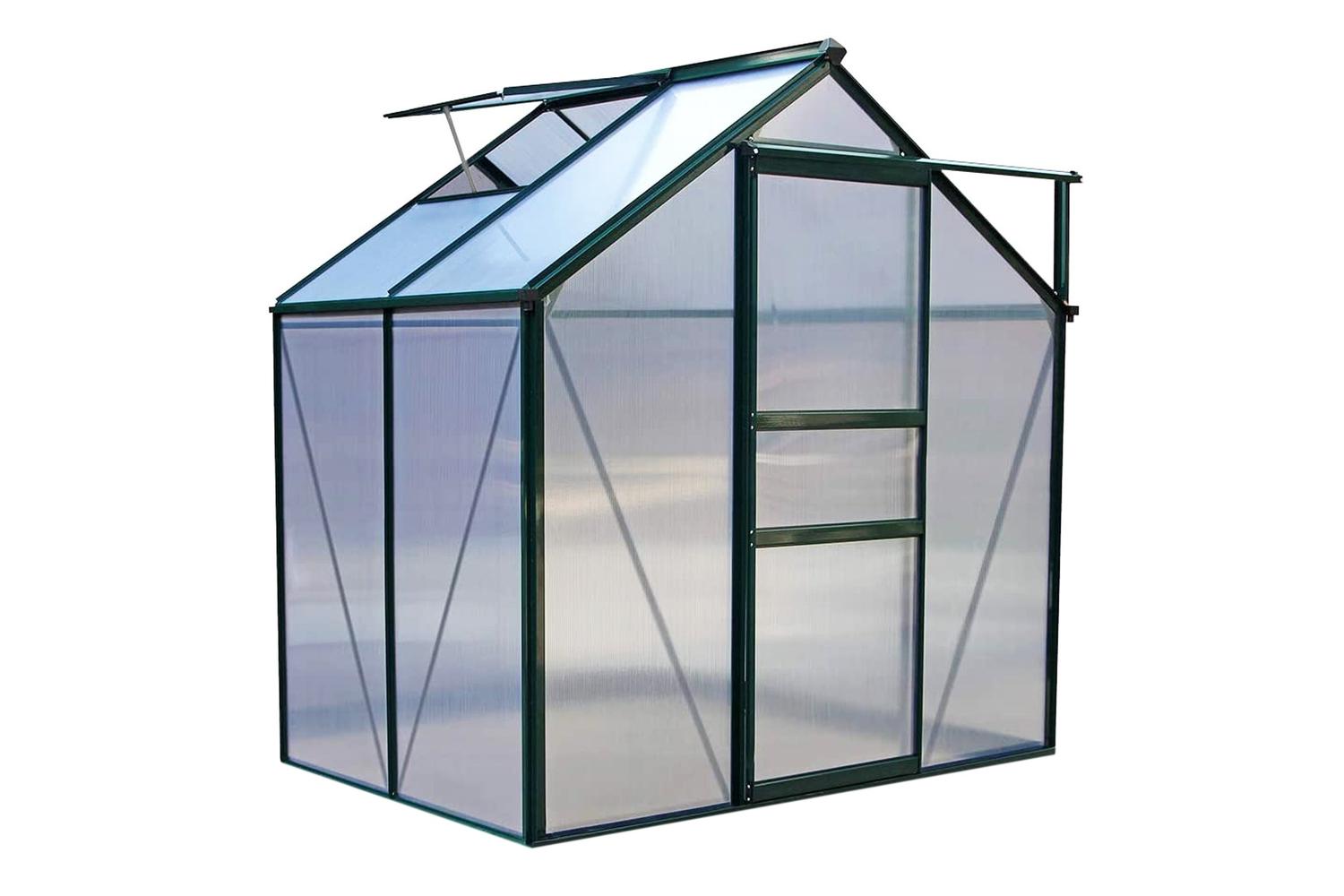 Monstershop 26633 - Greenhouse 6ft X 4ft (green) & Racking