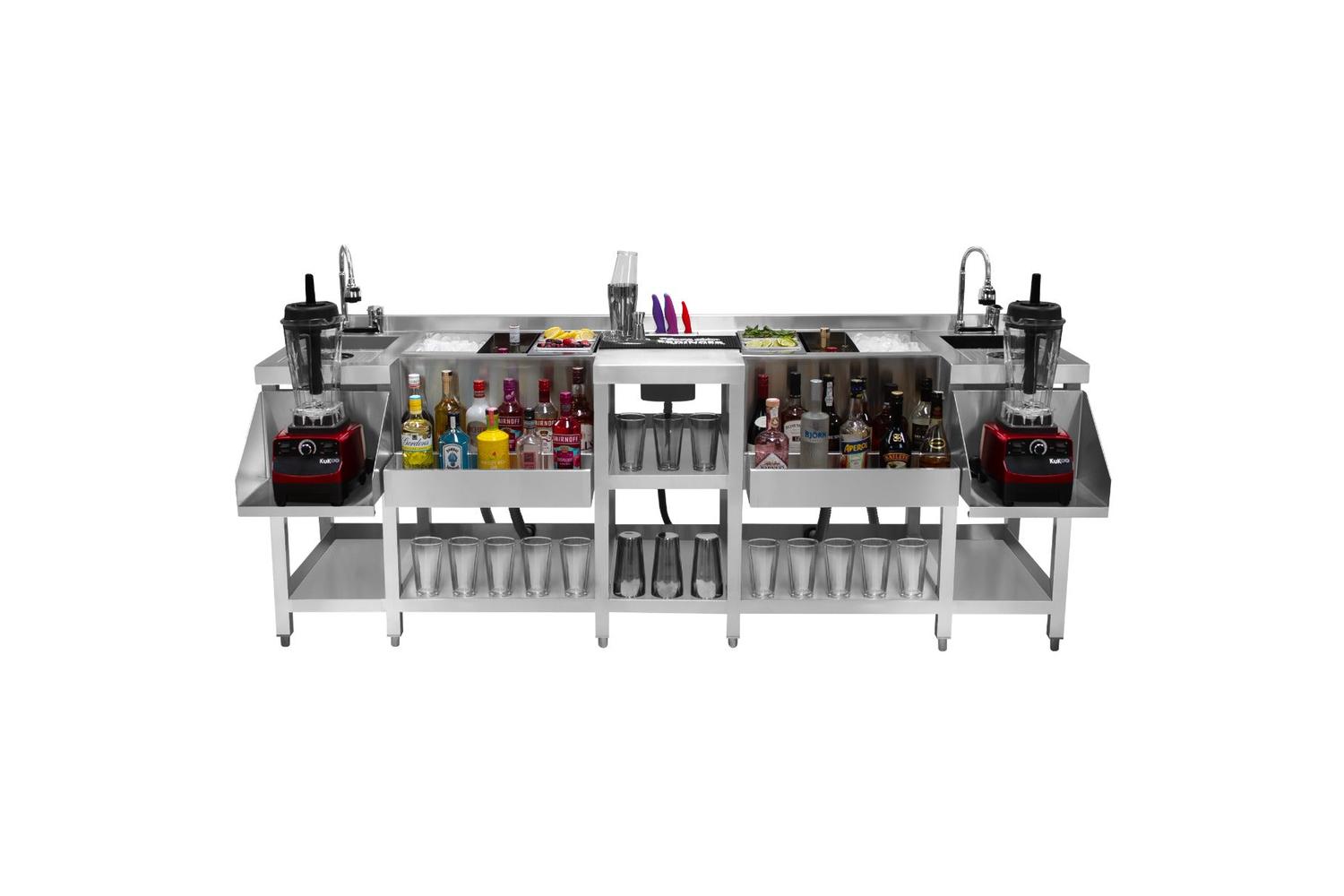 Monstershop 211073 - Compact Twin Cocktail Bar Station