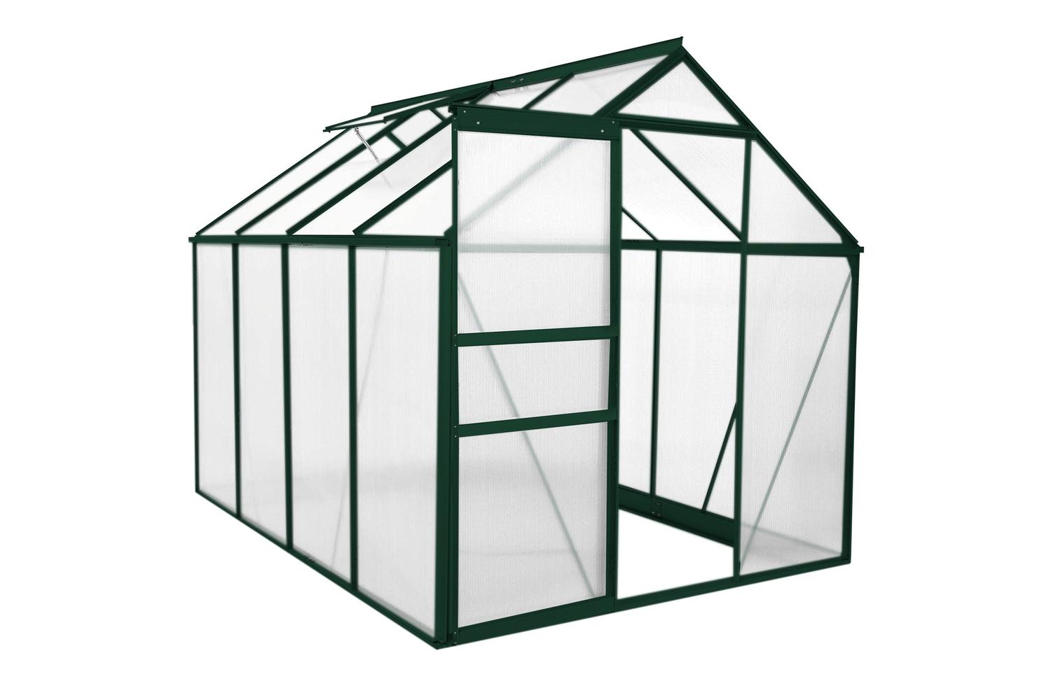 Monstershop 26637 - Greenhouse 6ft X 8ft (green) & Racking