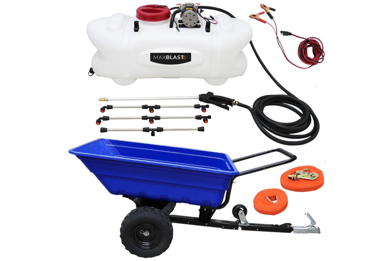 Monstershop 26193 - Off Road Atv Trailer And 60 Ltr Sprayer 
