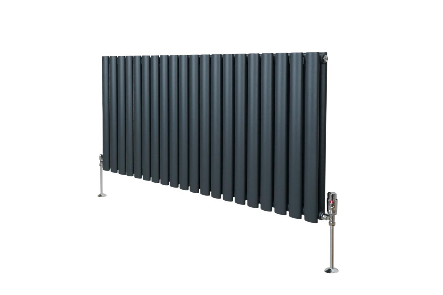 Monstershop 10738 - Oval Column Radiator & Valves - 600mm X 