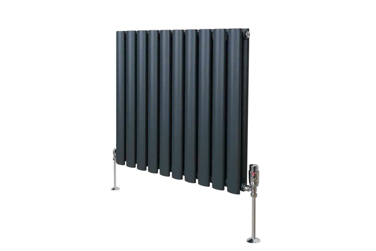 Monstershop 10729 - Oval Column Radiator & Valves - 600mm X 