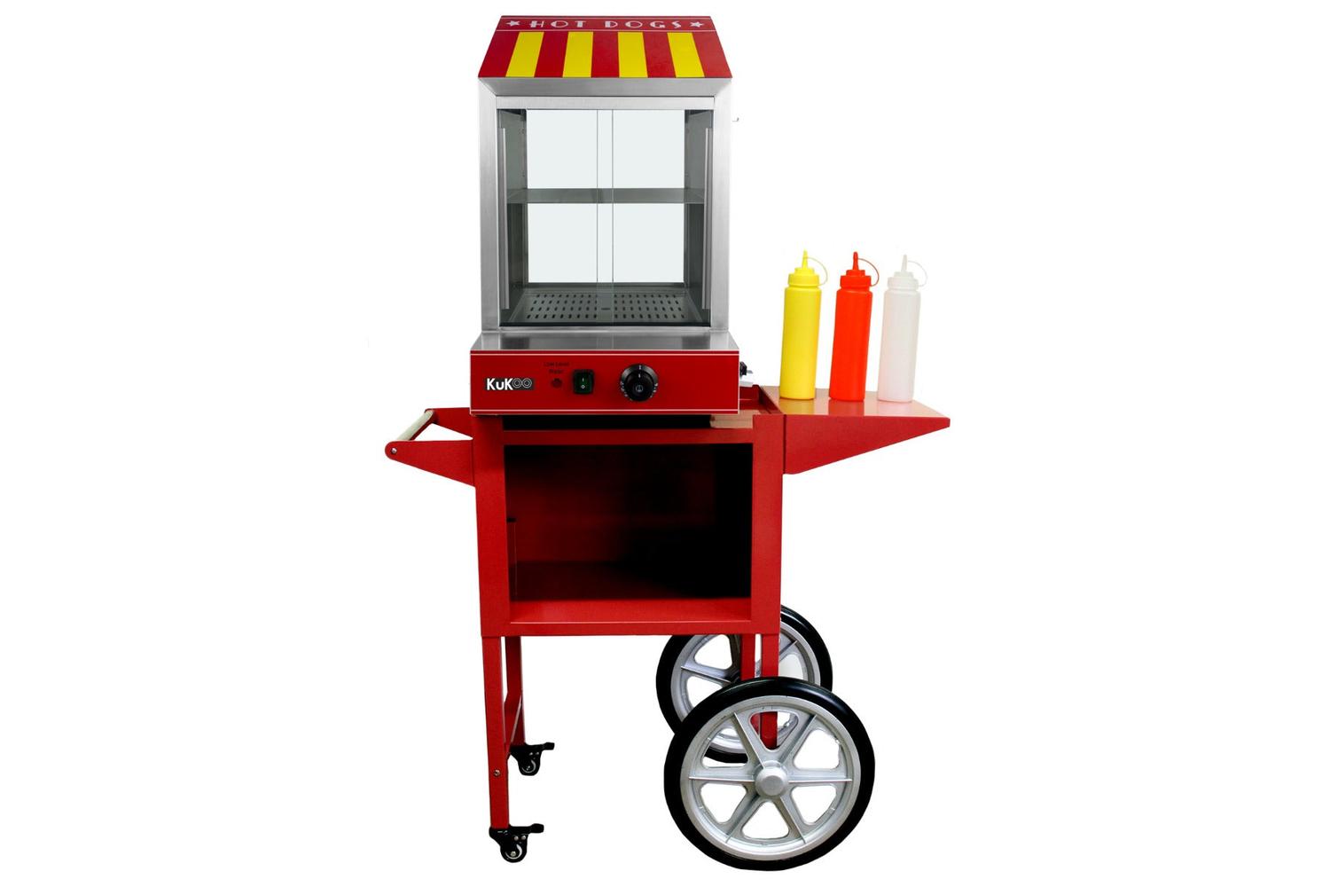 Monstershop 24228 - Kukoo Commercial Hot Dog Steamer & Cart