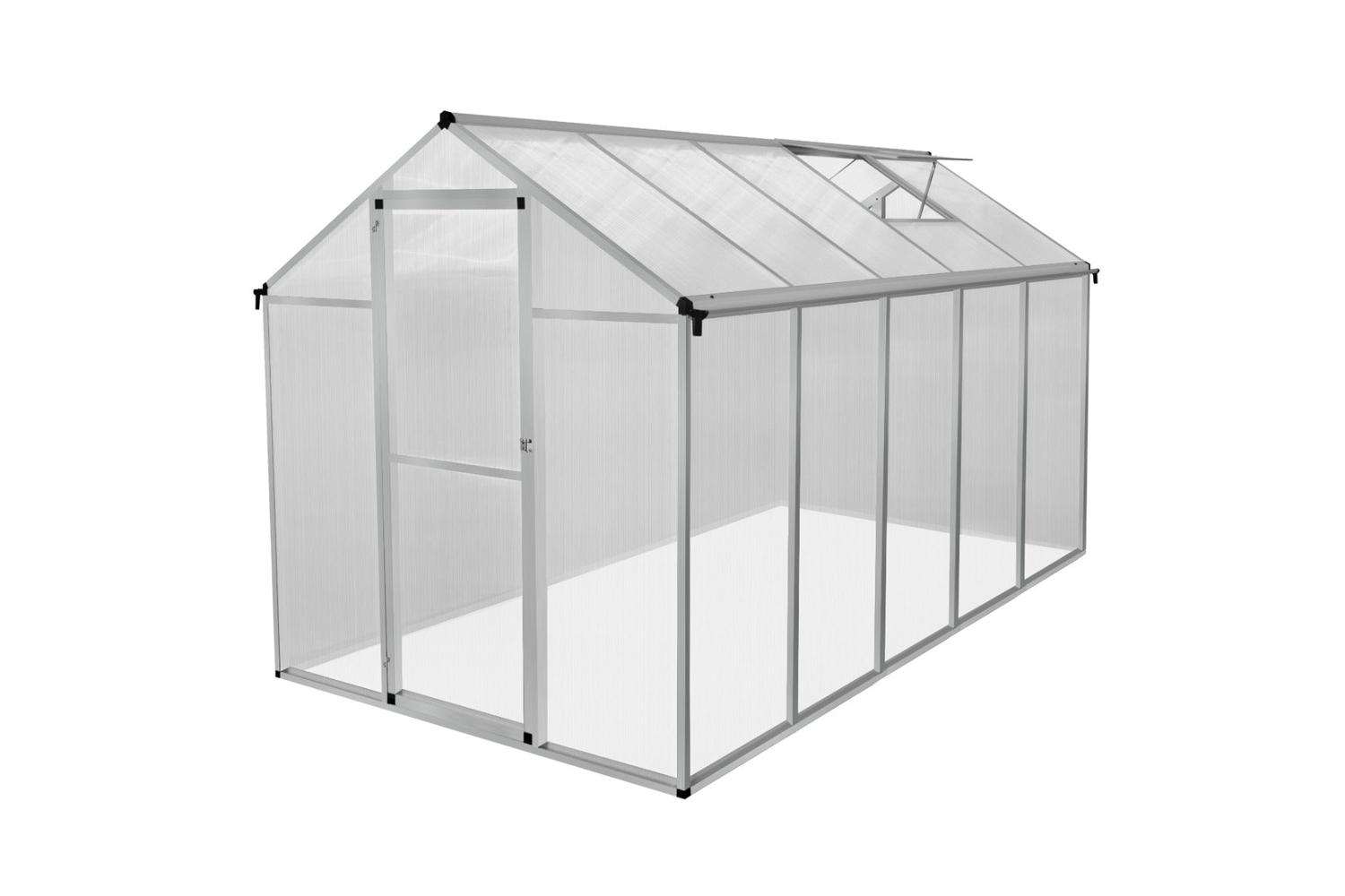 Monstershop 210621 - Polycarbonate Greenhouse 6ft X 10ft 