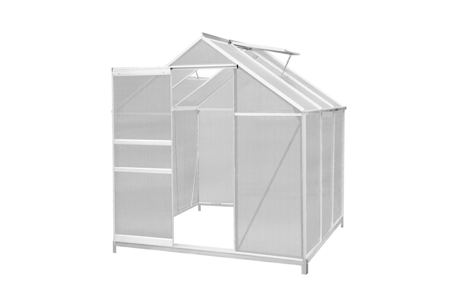 Monstershop 213469 - Polycarbonate Greenhouse 6ft X 6ft With