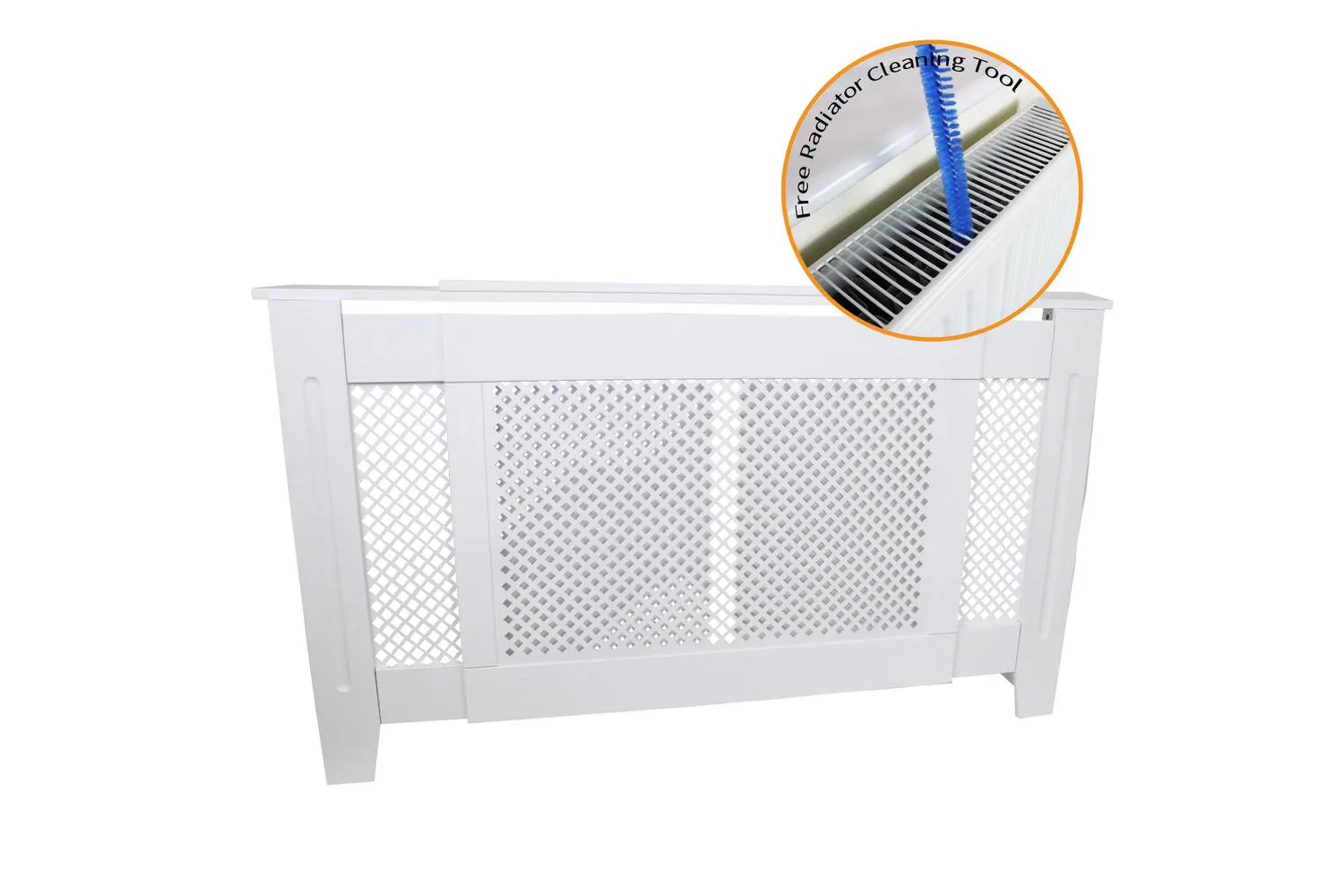 Monstershop Adjustable MDF Radiator Cover | White | Ireland