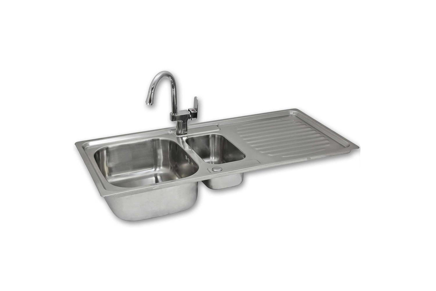 Monstershop 10451 - Premium Stainless Steel Kitchen Sink & C